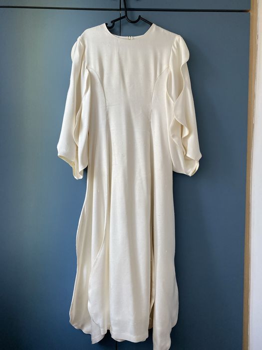 Молочное платье.  Uhh