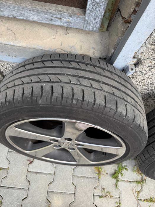 4бр Джанти ATP 17" 5x100 ET35 7J + гуми 225/50 R17 Golf 4 A3 Fabia