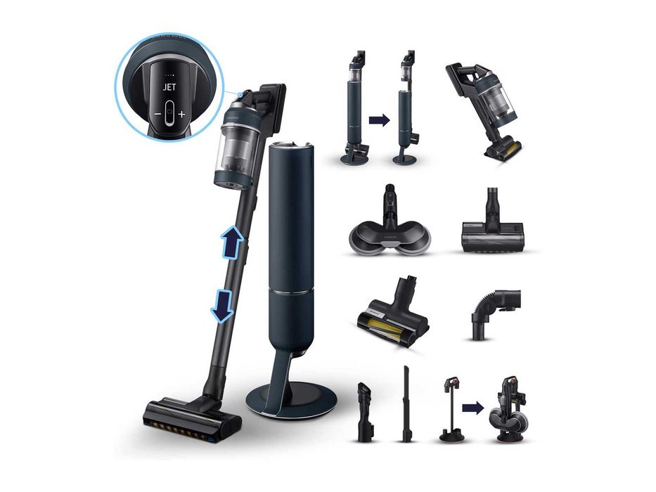 Вертикална прахосмукачка Samsung Bespoke Jet Pro Extra (VS20A95973BWA)