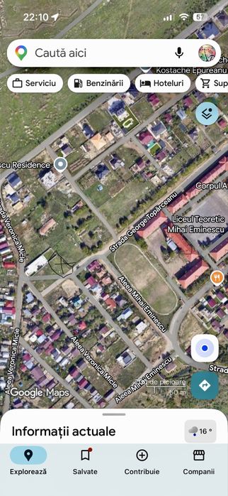 Teren de vanzre Barlad, George Toparceanu Zona Eminescu