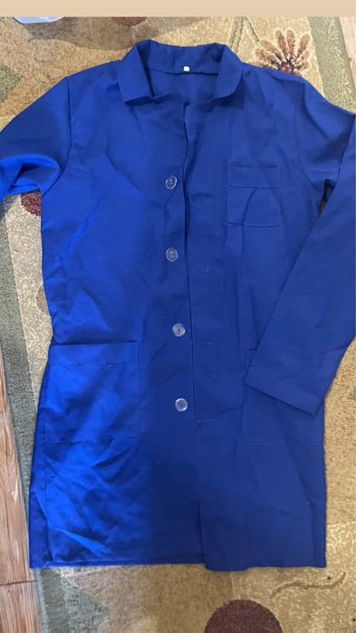 Халат синий для уроков труда