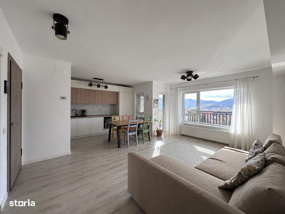 Apartament 2 camere | 2 balcoane | Mobilat și utilat - Noua Residence