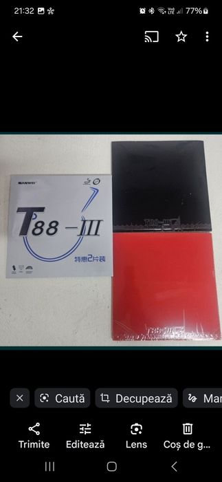 Paleta tenis de masă carbon