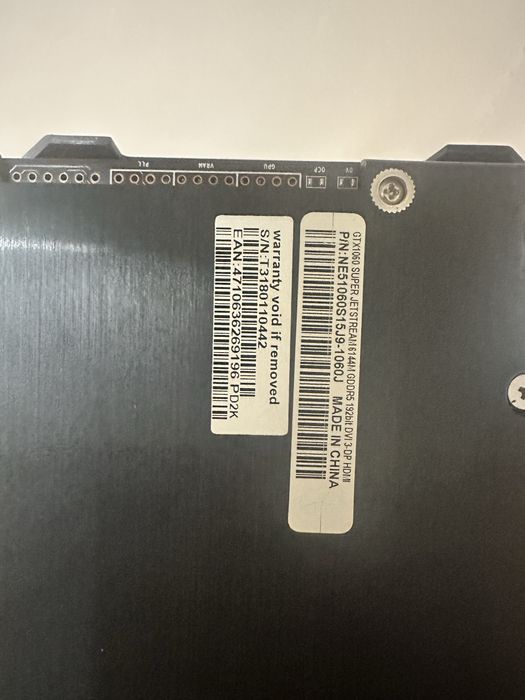 Видеокарта 1050ti 1060 superjetstream