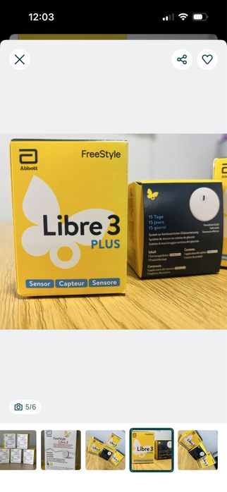 Senzor glicemie Libre 3 si Libre 3 plus