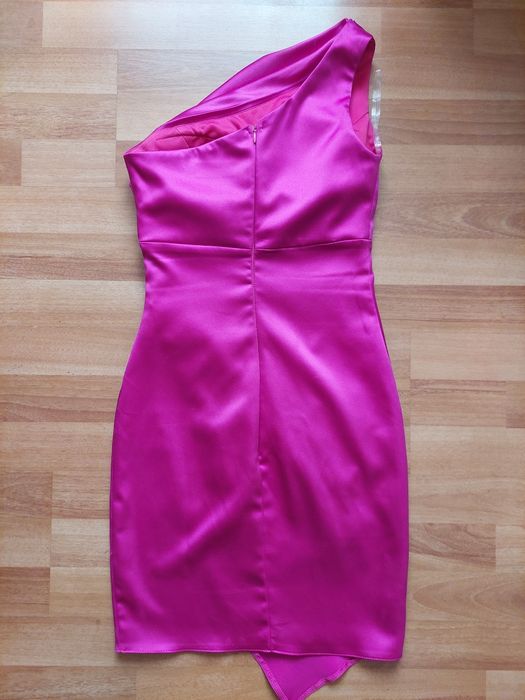 Rochie satin roz