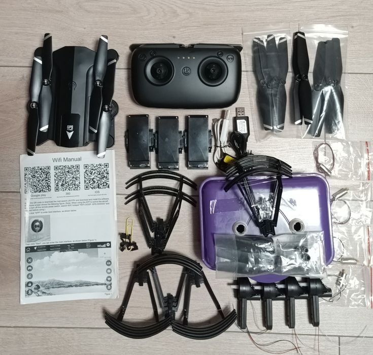 Preț redus!Dronă GPS SG900S cu multe piese de schimb,totul nou!