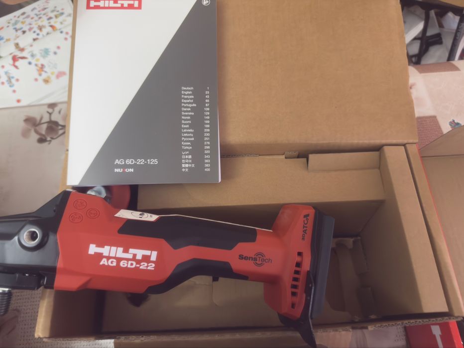 Нови!  Hilti TE-22, AG6-22, SID6-22+ 2xB110-5.2ah +C6 230v