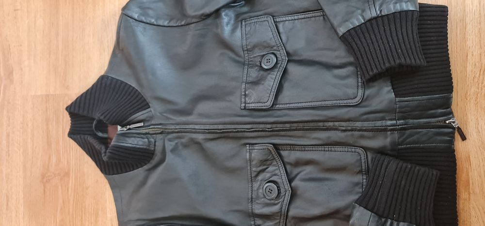 Яке от естествена кожа