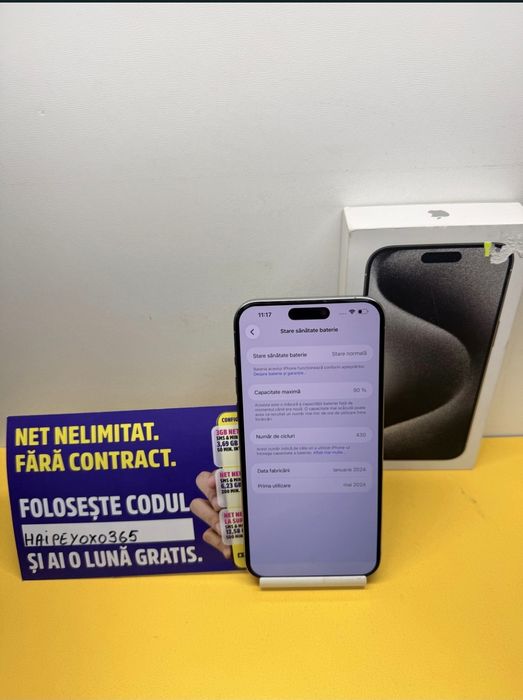 iPhone 15 Pro Max Natural Titanium