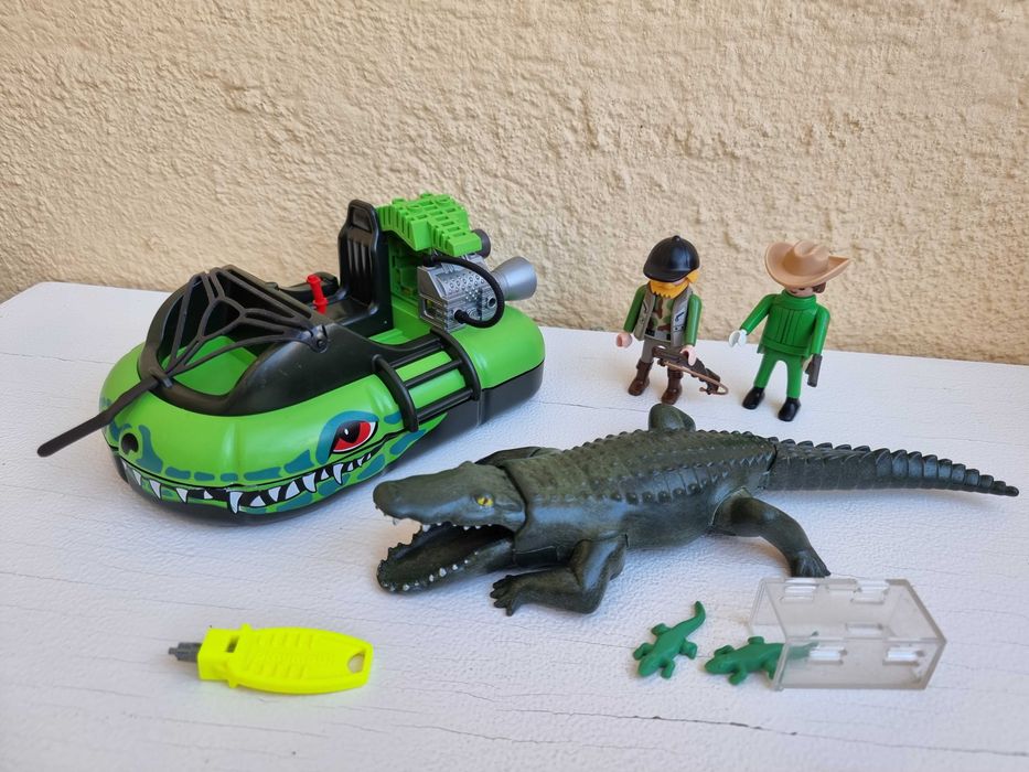 Barca Playmobil 4446 Vanatorii de crocodili si aligatori