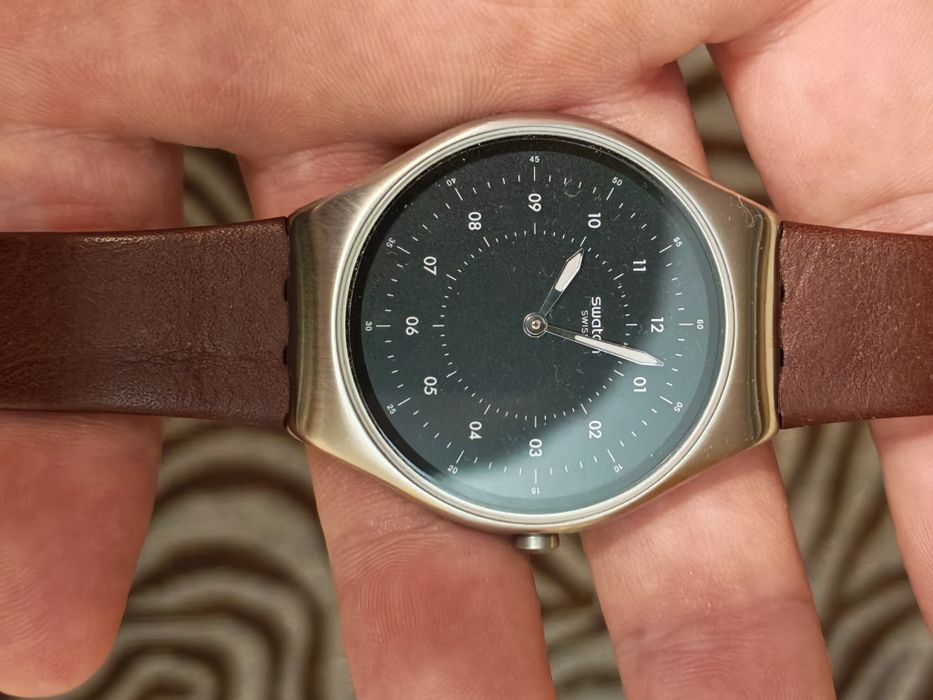 Ceas Swatch Skinbrushed (SYXS102) ultra subțire