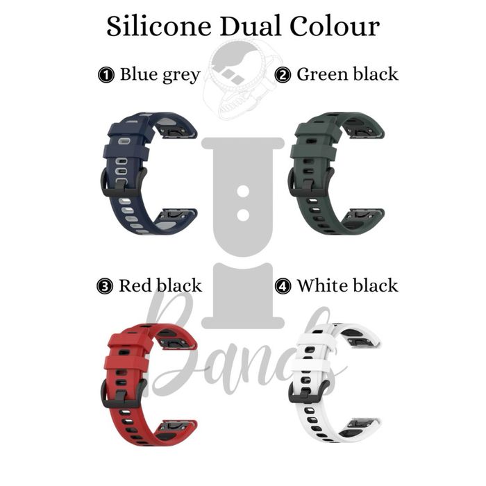 Силиконова каишка за Garmin с Quickfit 20 | 22 | 26 mm.