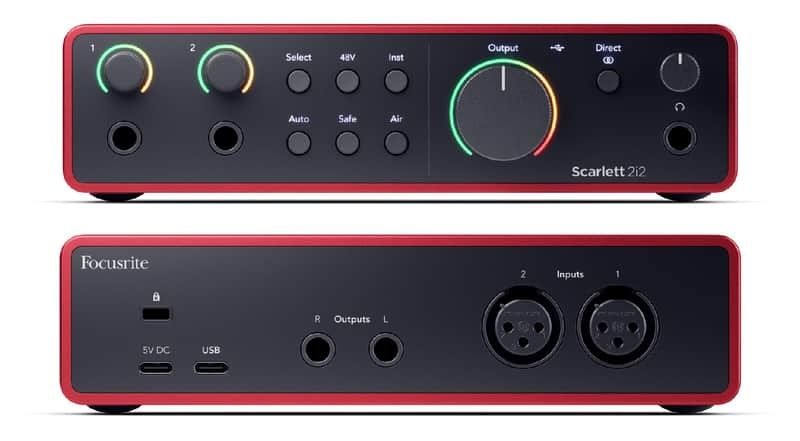 Звуковая карта Focusrite scarlett 2i2 4th gen