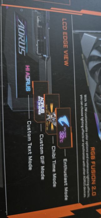PLACA Video Nvidia Gigabyte Aorus RTX 3070 Master OC 8Gb RGB
