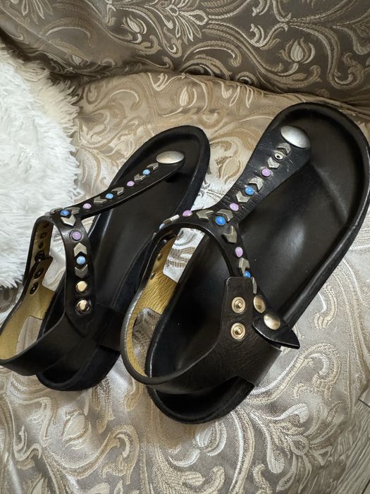 Isabel Marant sandale din piele cu detalii colorate