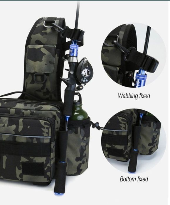 Последна,Водоустойчива Рибарска спининг чанта