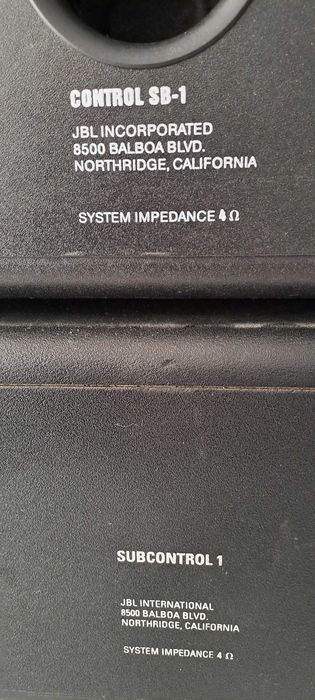 Subwoofere Pasive JBL Control SB-1 și Subcontrol 1 Restaurate