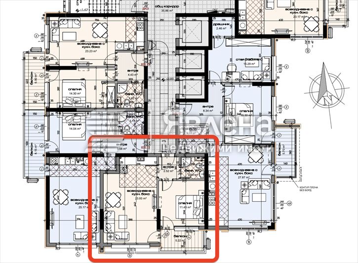 Продава се Двустаен апартамент в Варна, Младост 1 - 67 кв.м за 1447 €/кв.м - Снимка #2