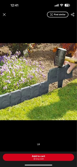 Gard cu efect de piatra pentru gradina