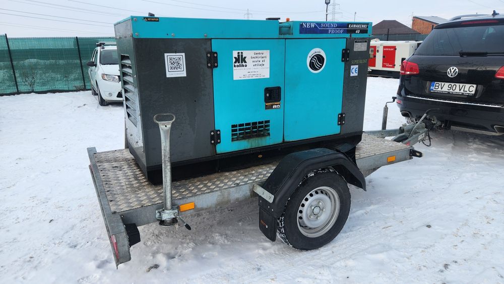 Generator 32 kw diesel trifazic + remorca 1300 kg