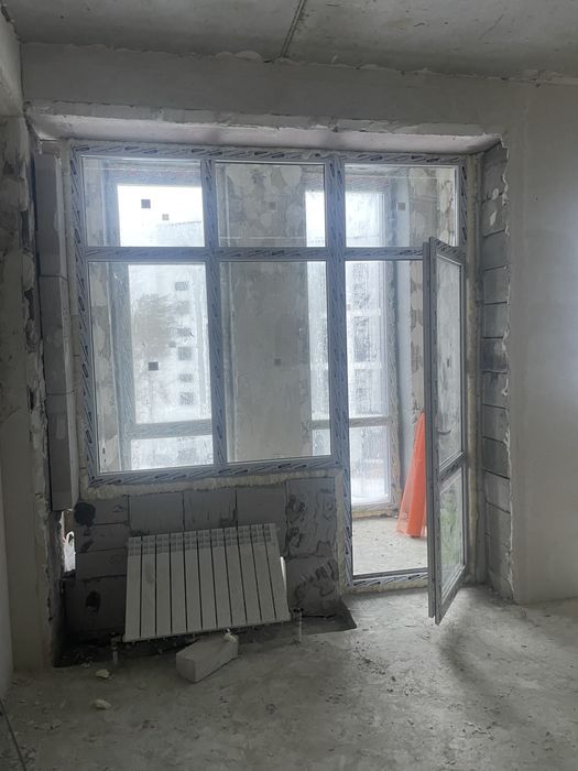 Пластиковое окно с дверью