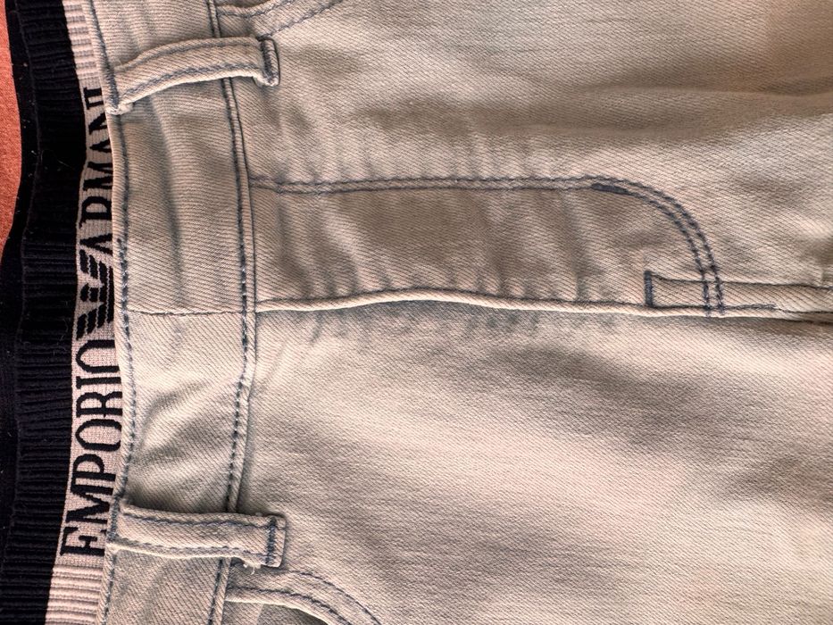 Дънкови панталонки Emporio Armani