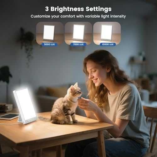 Нова тъжна SAD лампа 10 000 Lux светлинна терапия USB таймер памет