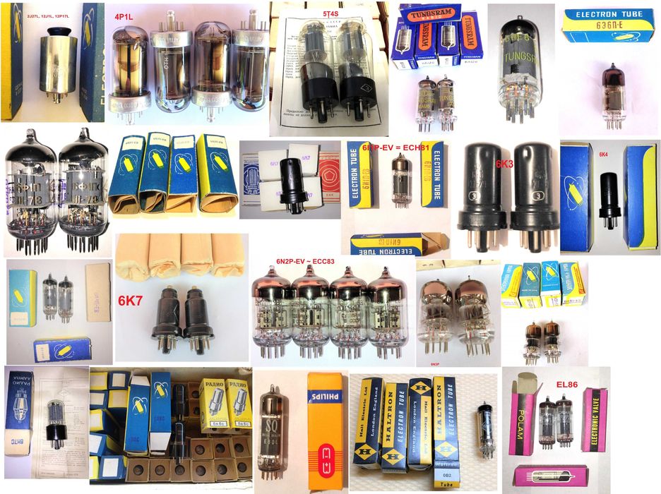 Tuburi electronice lampi audio si radio, noi EL84, ECC83, ECL86, EABC8