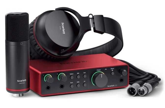Interfața audio profesionala Focusrite Scarlett 2i2 Studio Pack 4th