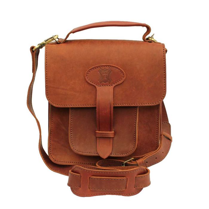 Servieta Tapel 2 cu un buzunar, piele neagra