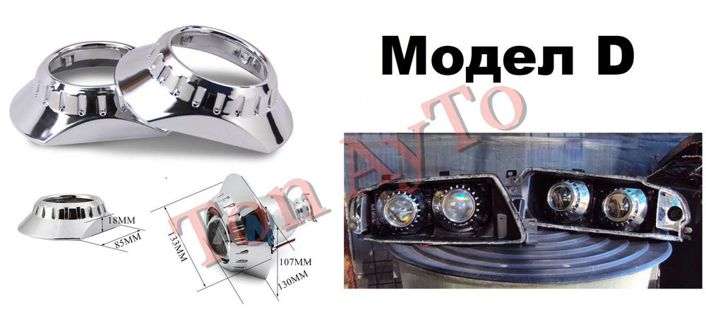Капачки за Лупи 3'' инча За Биксенон и Билед Лупи 2,5'' и 3'' Bi-xenon и Bi-LED лупи Универсални Капачки За Лупи