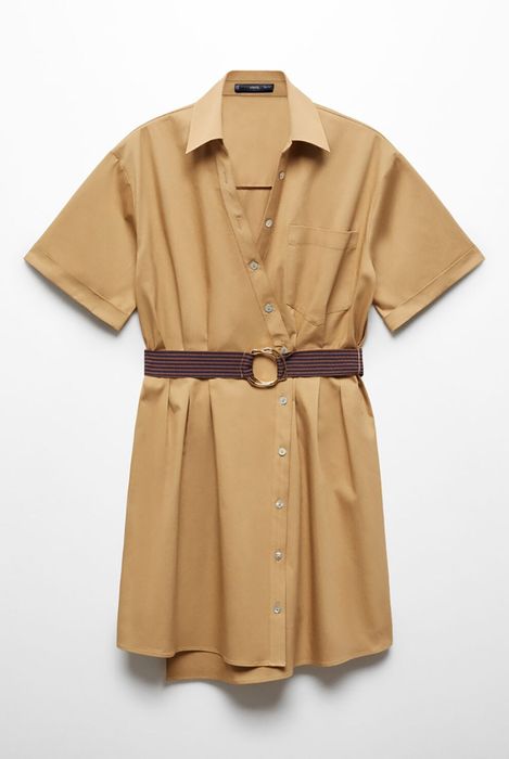 Rochie tip cămașă deosebită Mango