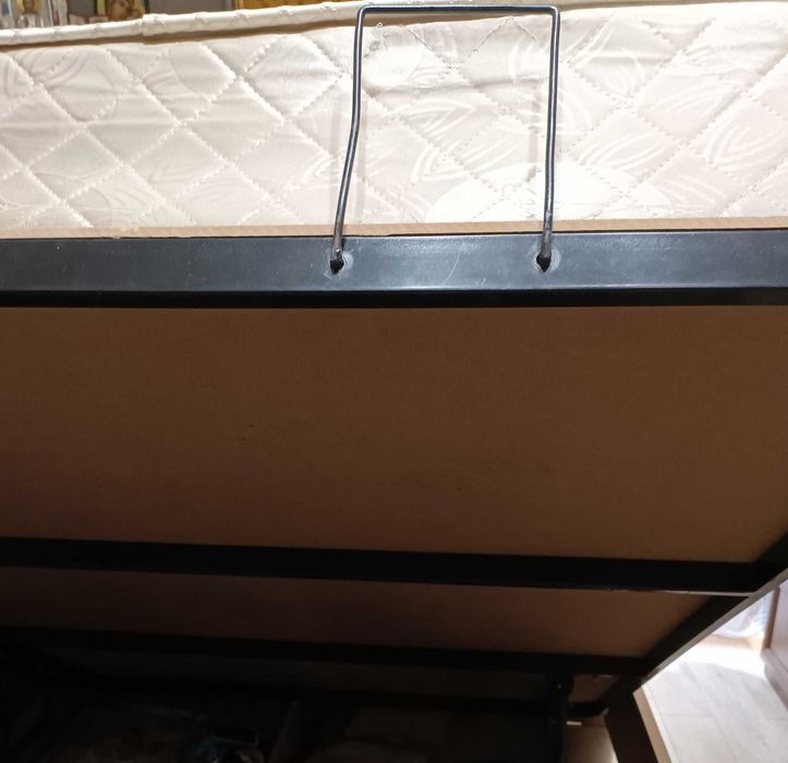 Двуспальная кровать с ортопедическим матрасом метро Ойбек