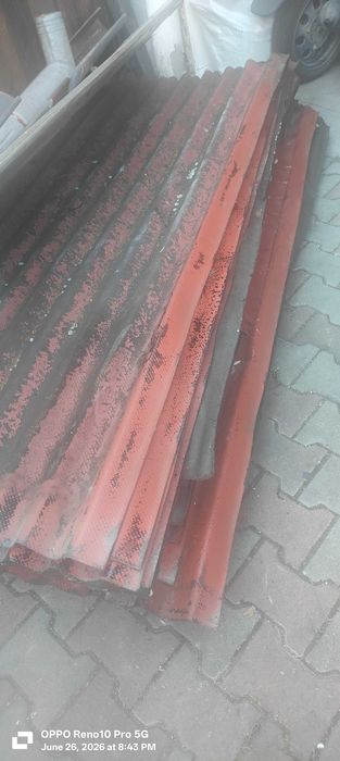 Lot Placi Ondulate Bituminoase Onduline Easyfix Rosu suprafata aprox 8x4m