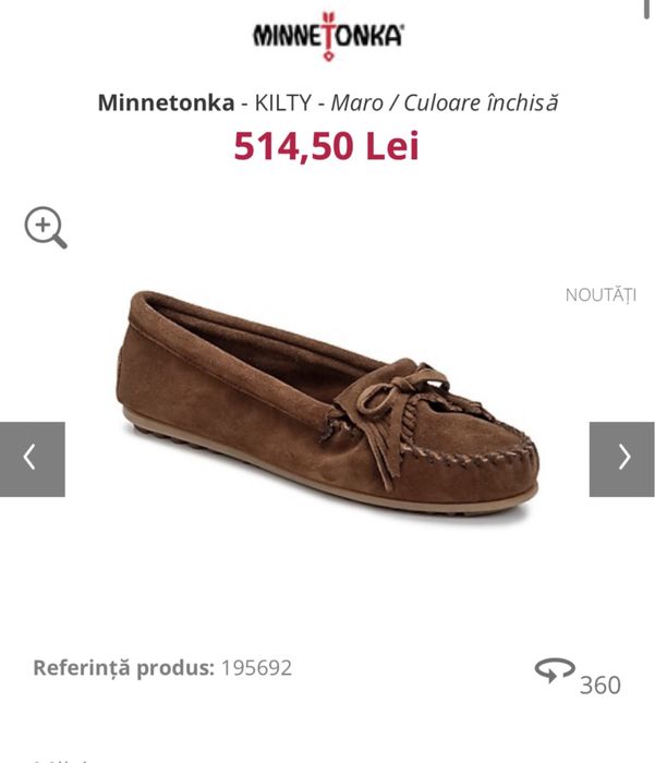 Mocasinii Minnetonka dama size 37.