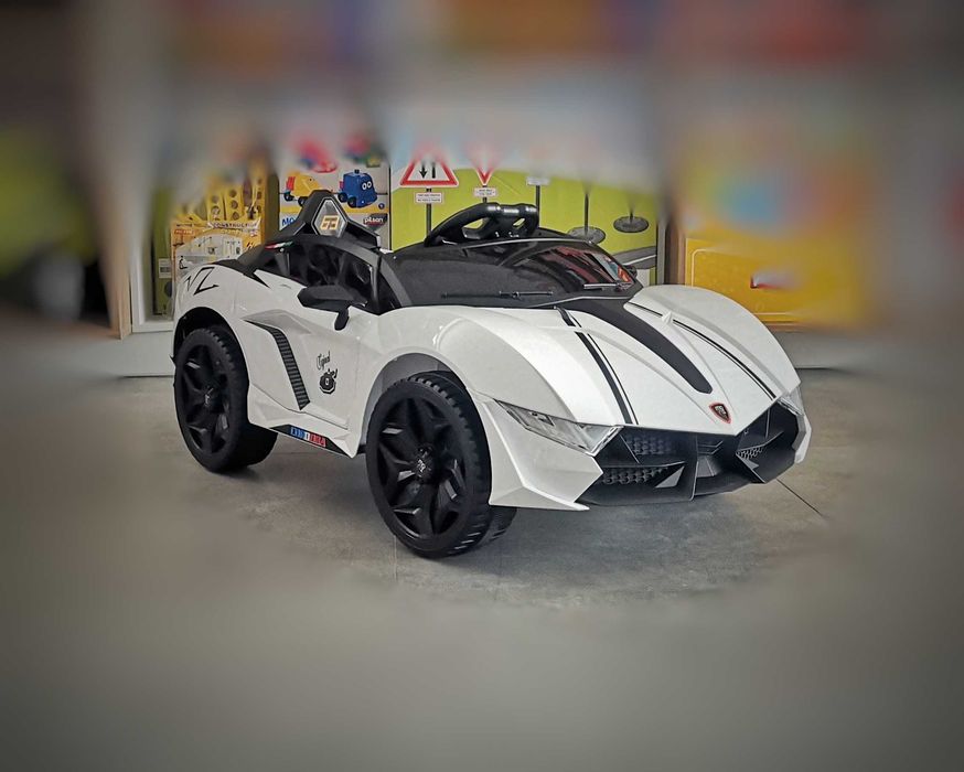 ТОП ЦЕНАНОВО!Акумулаторна кола CORDOBA WHITE с 12V батерия,Bluetooth