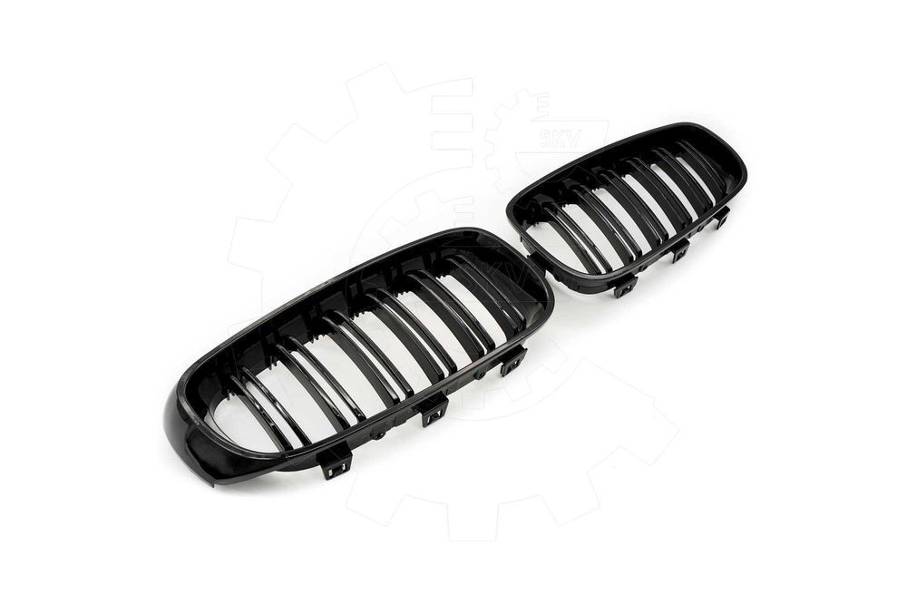 Grile duble BMW Seria 3 GT F34, 2012-2018 - Negru Lucios