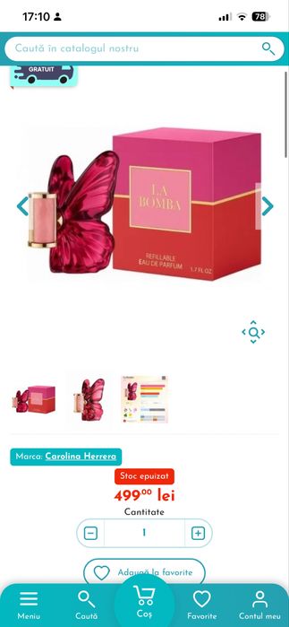 Apa de parfum La Bomba Carolina Hererra, 30 ml, original, nou, sigilat