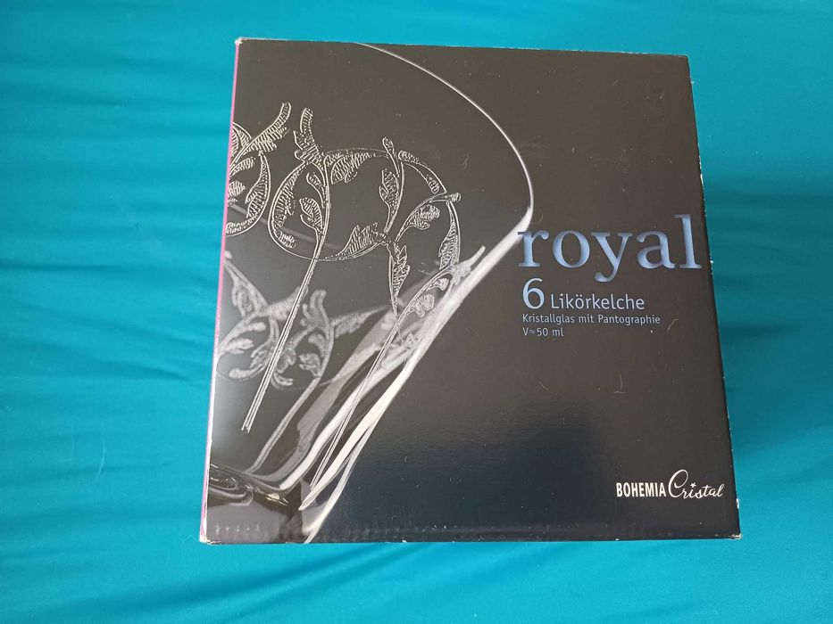 Bohemia Cristal Royal ликьорни чаши от кристално стъкло 60 ml