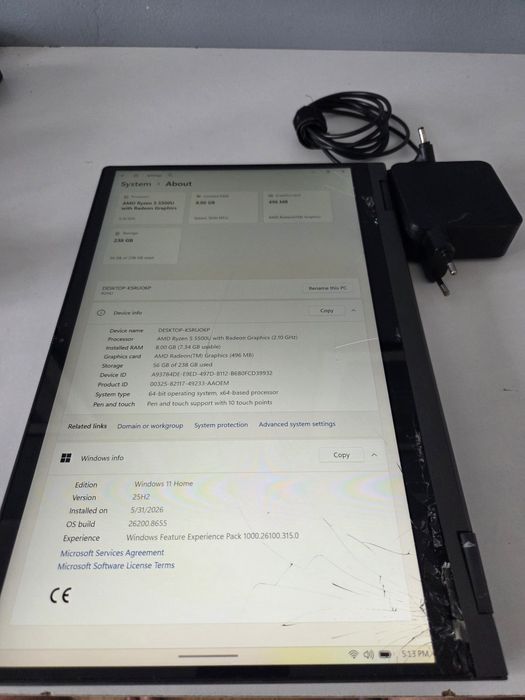 R5 5500U 8GB DDR4 SSD 240GB