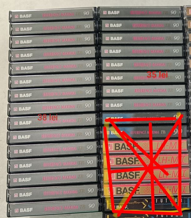 47x Basf TPII, Maxima, Futura, Go for it casete audio