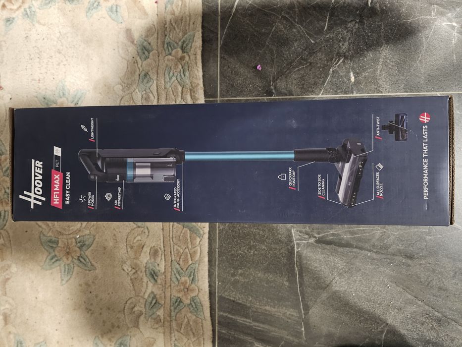 Aspirator vertical Hoover HF1 MAX PET 200W – Nou, Sigilat, Fără Fir