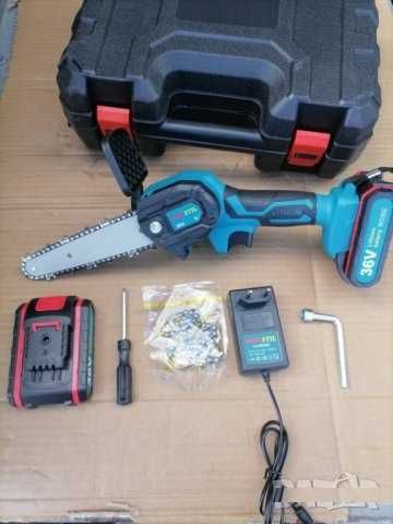 Акумулаторен Трион за Клони 36V 5Ah верижна резачка с 2 вериги