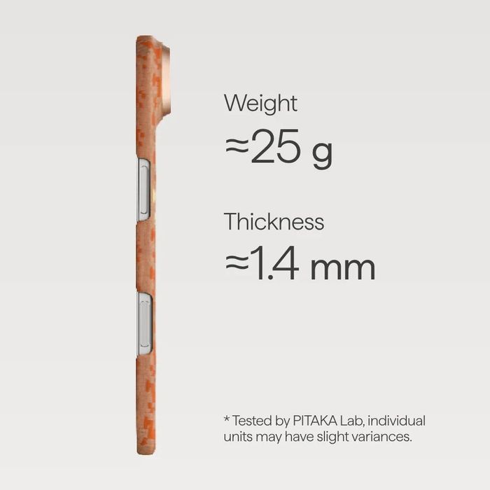 PITAKA Edge Rides MagSafe Калъф за iPhone 17 Air Indigo- Aramid Fiber