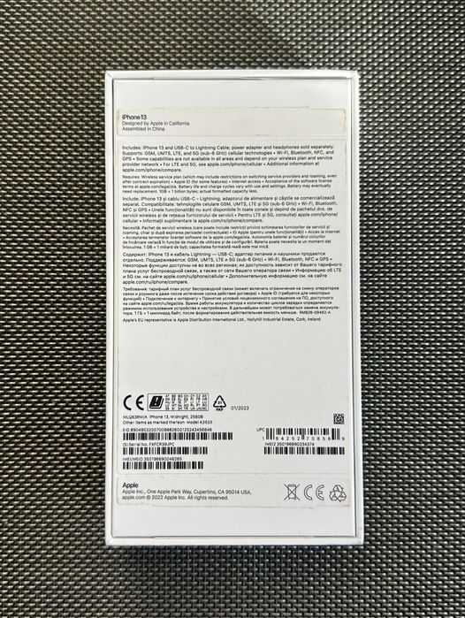 Iphone 13 Midnight, 256GB