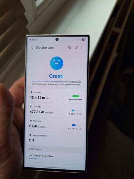 Samsung S23 Ultra 512GB/12GB Cream - КАТО НОВ, Гаранция до 09.2026г.