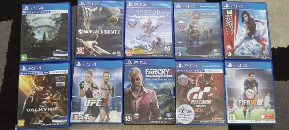 PS4 (vr) диски-игры