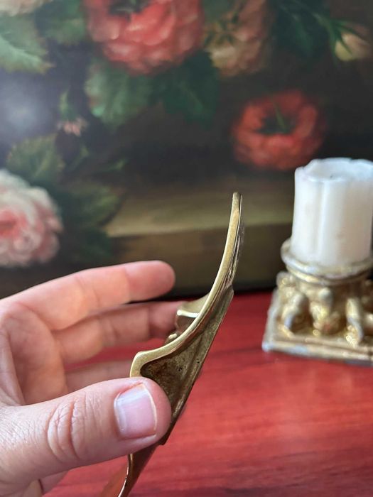 A513 obiect/scrumiera masiv, bronz, 230g, 7x14cm