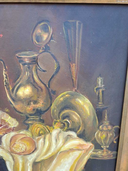 tablou pictura pe pfl 54/57 cm semnat